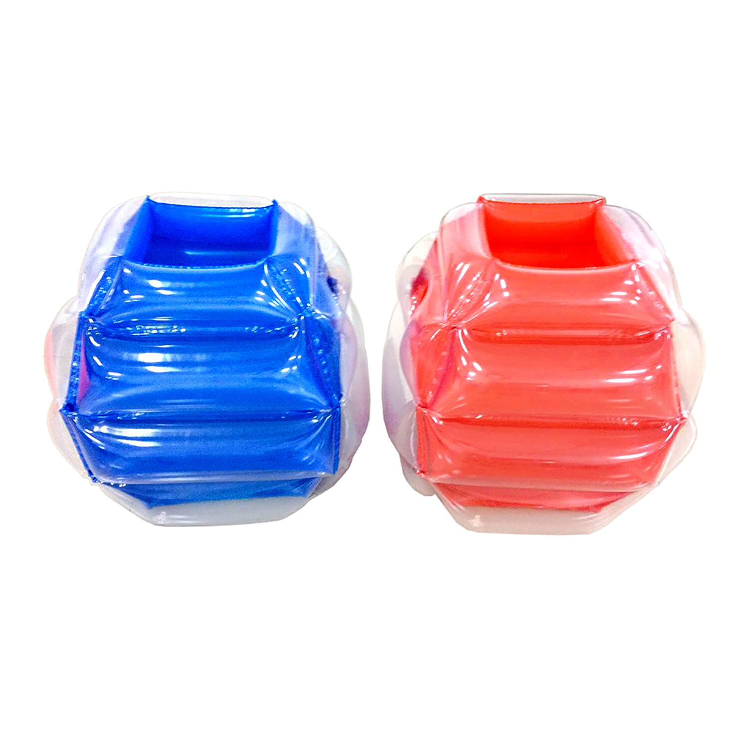 Angle. Banzai - Banzai Bump N Bounce Body Bumpers in Red & Blue, 2 Bumpers - Bump & Bop Kids Toy.
