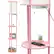 Alt View 18. Simple Designs - Round Etagere Storage Floor Lamp with 2 USB, 1 Outlet - Light pink.