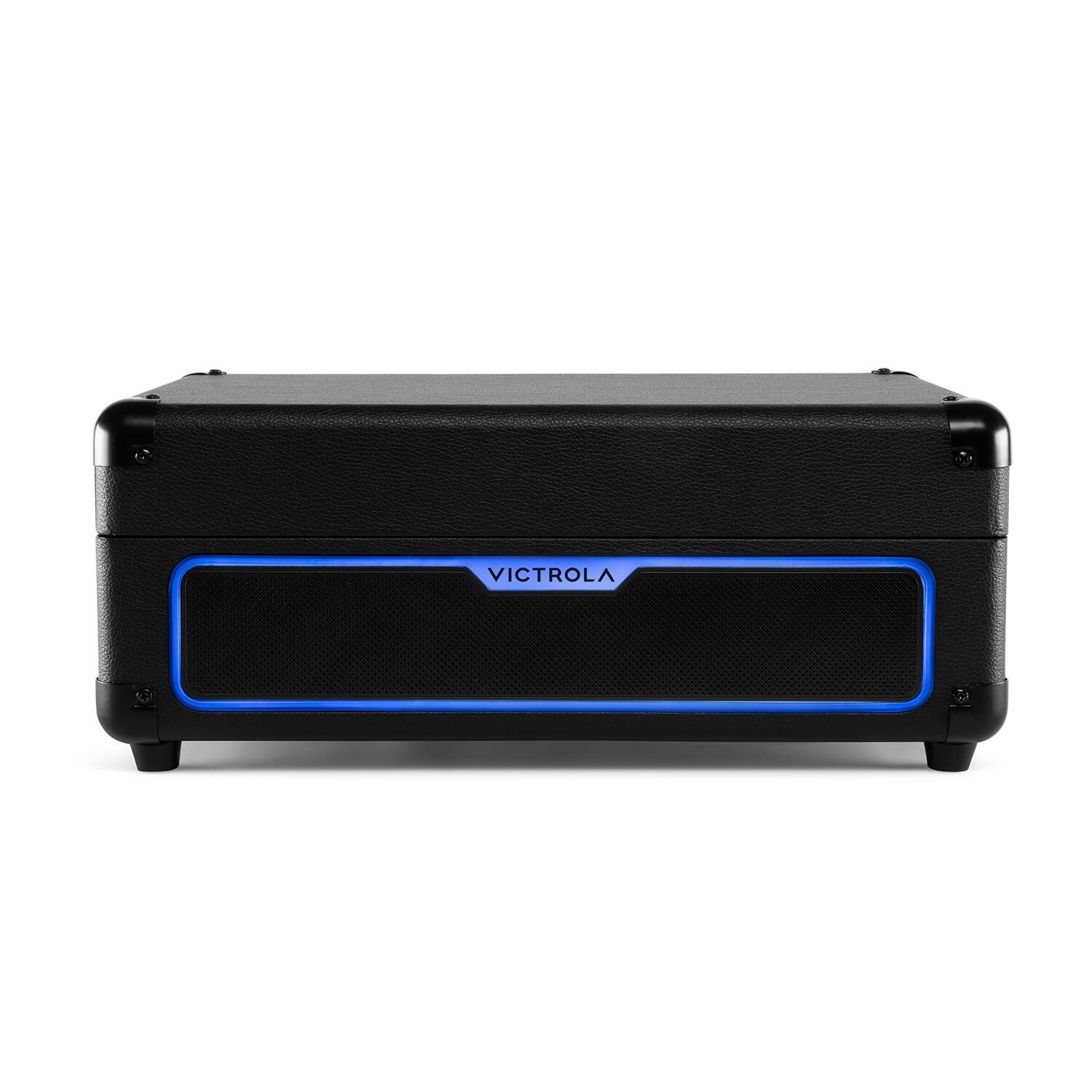 Alt View 4. Victrola - Victrola Journey Glow Illuminated Suitcase Record Player - Black.