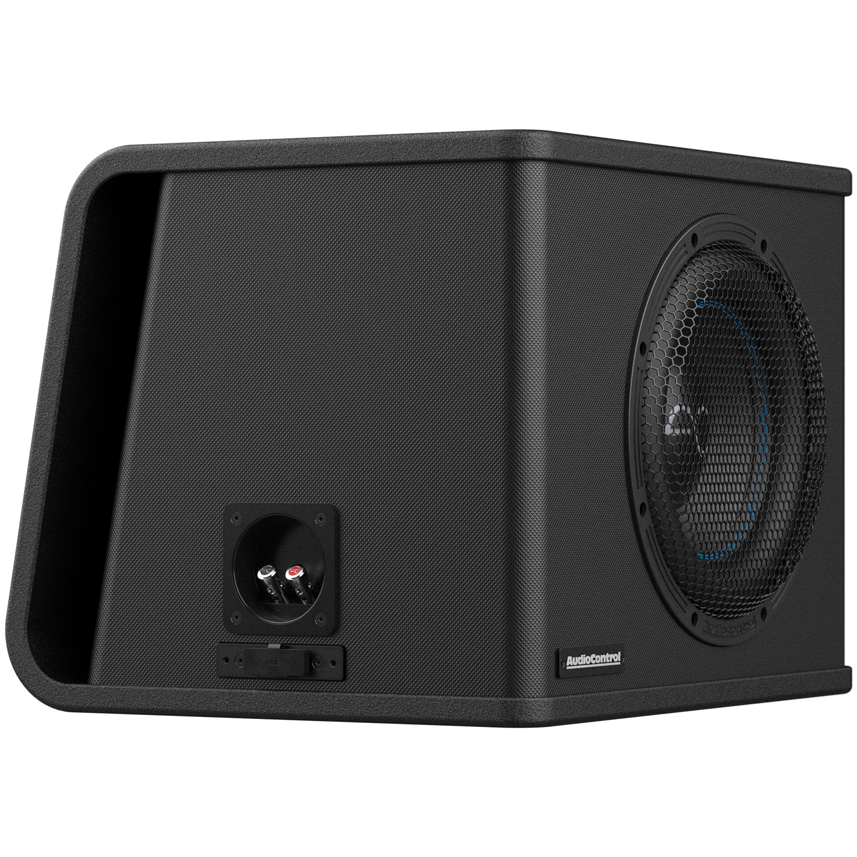 Alt View 14. AudioControl - Spike Series 10” Single-Voice-Coil 2-Ohm Loaded Vented Subwoofer Enclosure - Black.