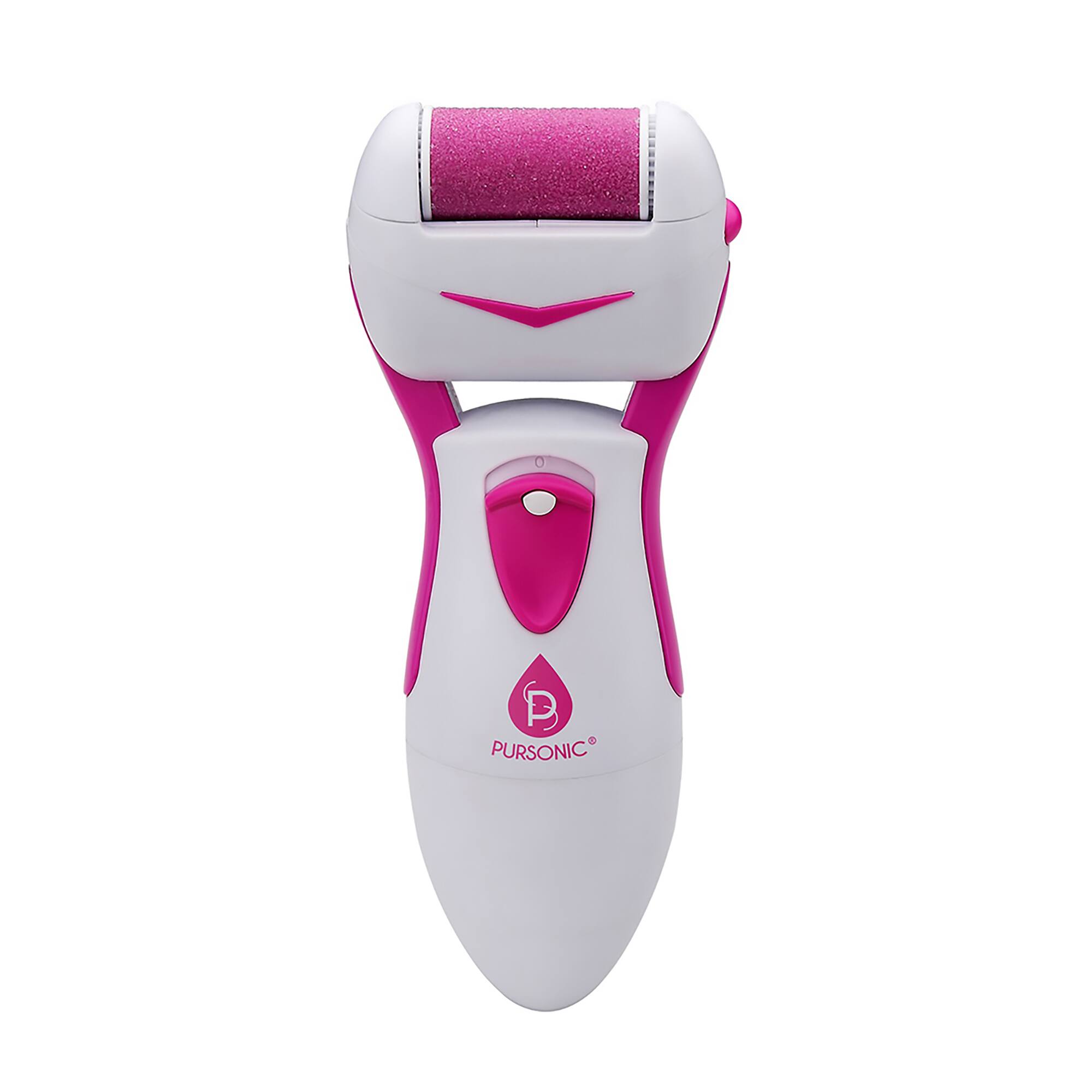 Pursonic - Battery Operated Callus Remover, Foot Spa and Foot Smoother - Pink