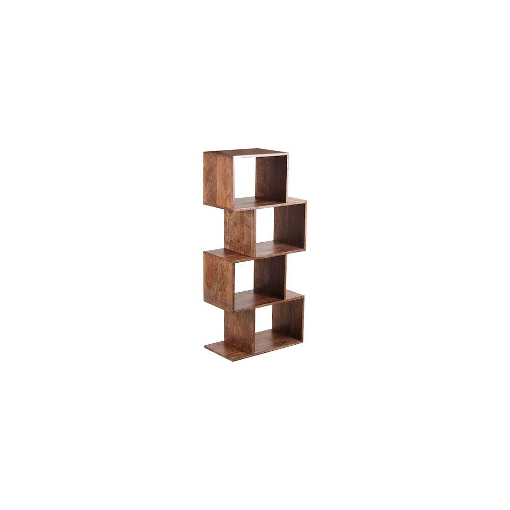 Angle. Porter Designs - Portola Solid Acacia Wood Bookcase - Brown.