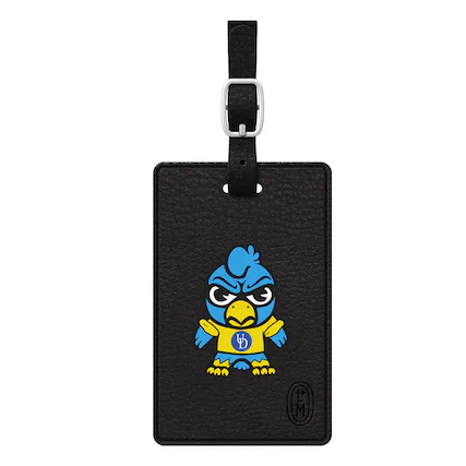 Front. OTM Essentials - Black Delaware Fightin' Blue Hens Classic Tokyodachi Bag Tag - Black.