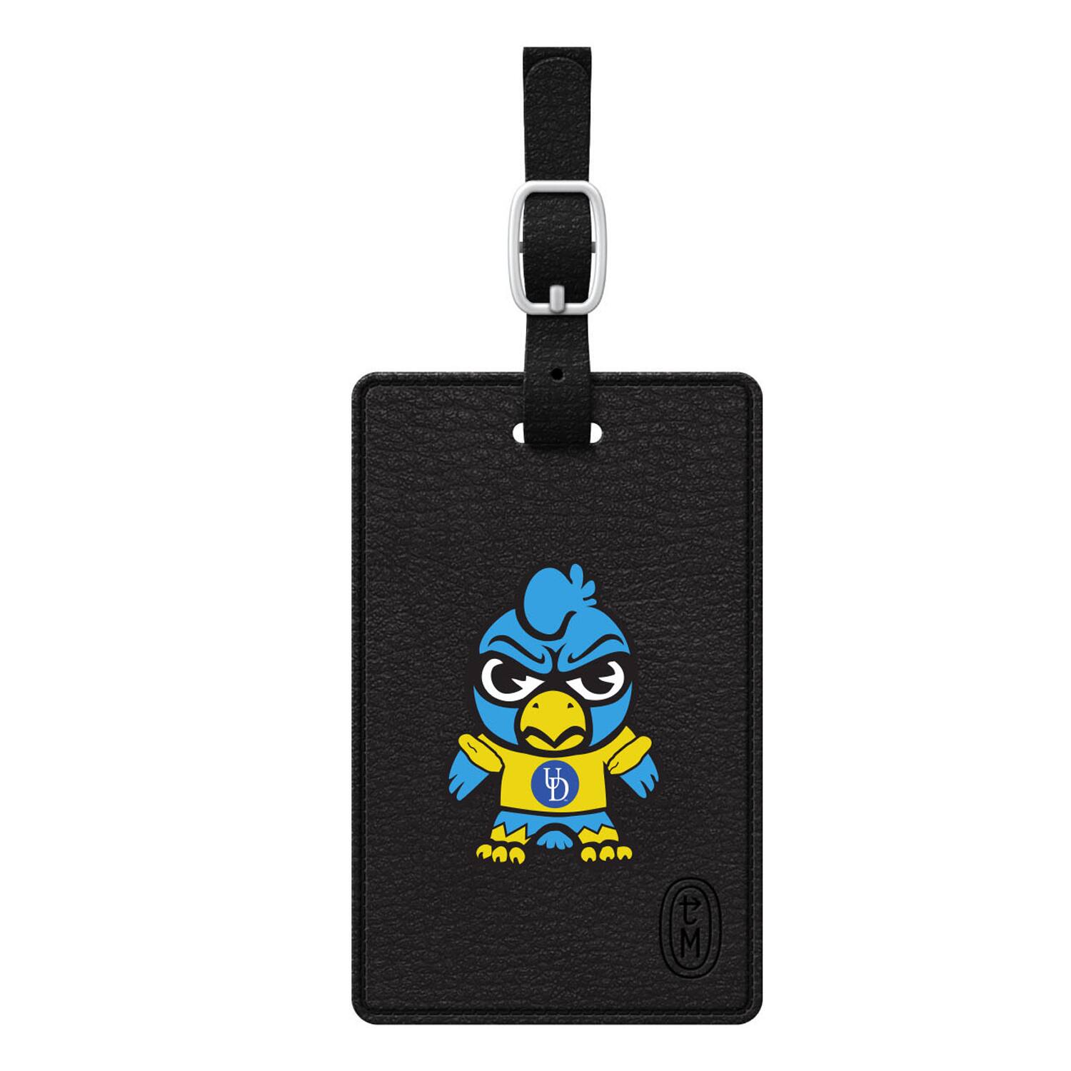 Front. OTM Essentials - Black Delaware Fightin' Blue Hens Classic Tokyodachi Bag Tag - Black.