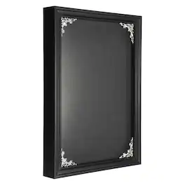Unique Bargains - Shadow Box Frame, 11.7x8.2 Inch Wooden Display Case with Clear Glass for Photo Memorabilia Dried Flower - Black