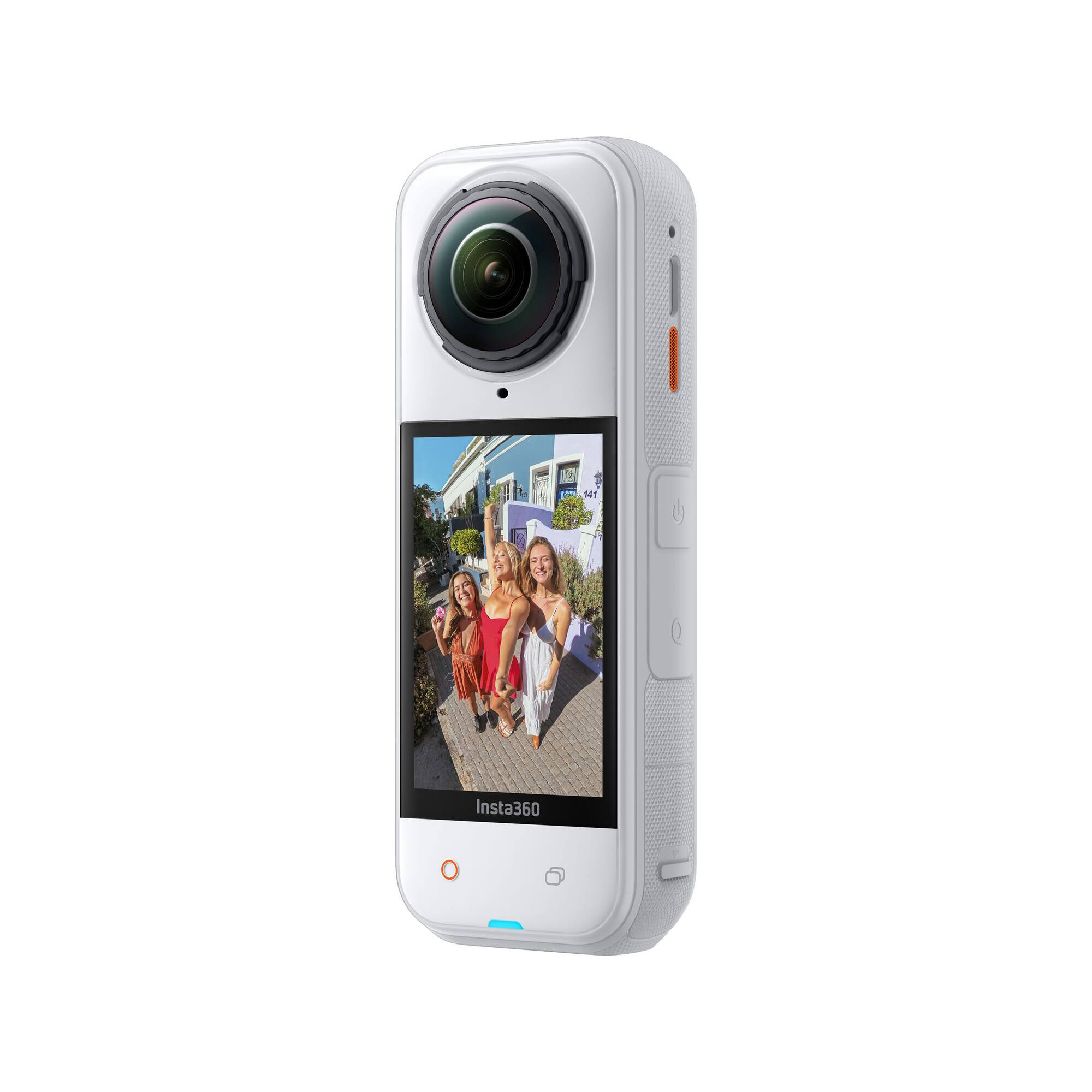 Insta360 X5 Satin White Waterproof 8K 360° Action Camera, Leading