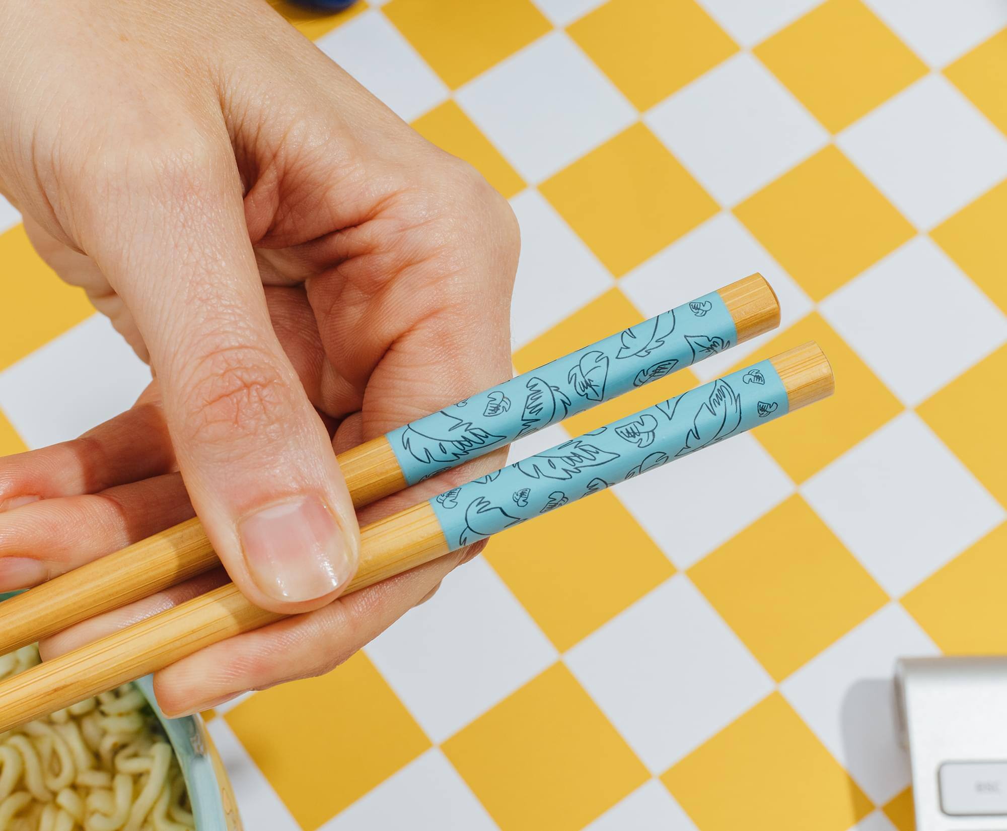 Alt View 4. Silver Buffalo - Disney Lilo & Stitch Hawaiian Icons 20-Ounce Ramen Bowl and Chopstick Set - Multi-Colored.