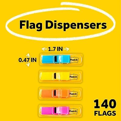 Flag Dispensers  
1.7 IN  
0.47 IN  
Post-it  
Post-it  
Post-it  
Post-it  
140 FLAGS