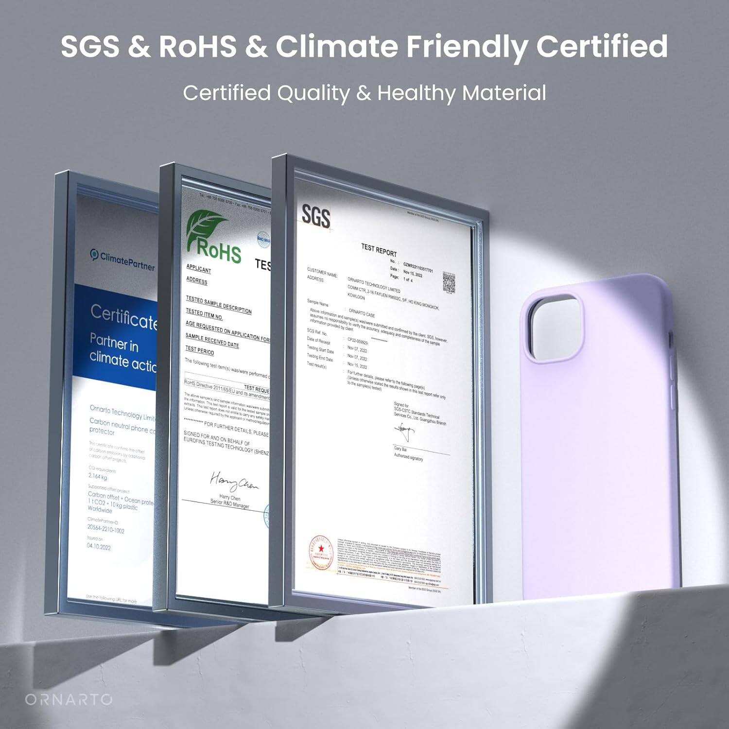 SGS & RoHS & Climate Friendly Certified
Certified Quality & Healthy Material
ClimatePartner
RoHS TES
APPLICANT
RCORESS 23TEO S
TESTED SAMPLE DESCRIPTION
Certificate N2 NS REQTD ON sen SAMPL CATON 1e
Partner in T TERPERIOD RECENEDS climate actic ~ Noeng - suttual fl Snche
TRNT MO - ve
SGS TEST REPORT SAANE - - -W - T - - 18 - TO  -O  - Satos - -NR umuens -s - ant - Ns I - - - - - N Omarto Technology Limi Carton neulo pronector shore of 2.1044g - Colton otal I 1001 Oceon prote 10Ng protc Mundaide t 20564-2010-1900 - 0610.3007 FOR TURTHER sINES DETALE PUAM dOw M EUROR M in REHAU NSTN  TECHNGLOGY SHENZ Hargahm Hem Jew Chen INT Mese - ORNARTO