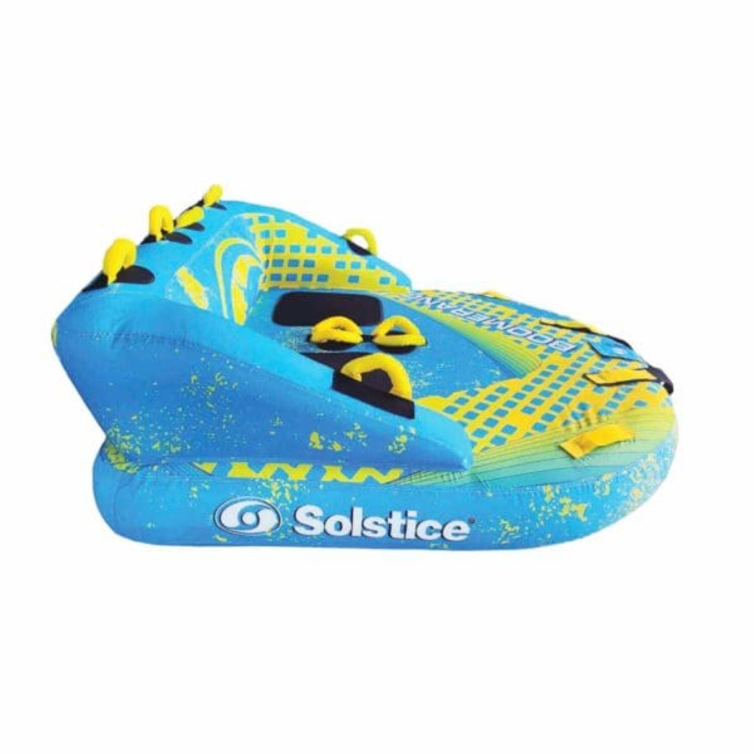 Alt View 1. Swimline - Inflatable Boomerang 2-Person Towable Water Raft - 64" - Blue - Blue.