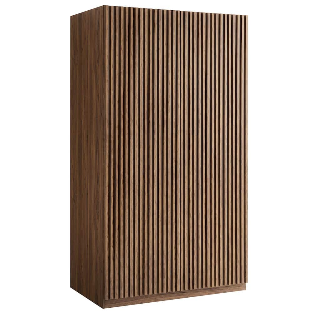 Modway - Render 2-Door Wardrobe Closet - Brown