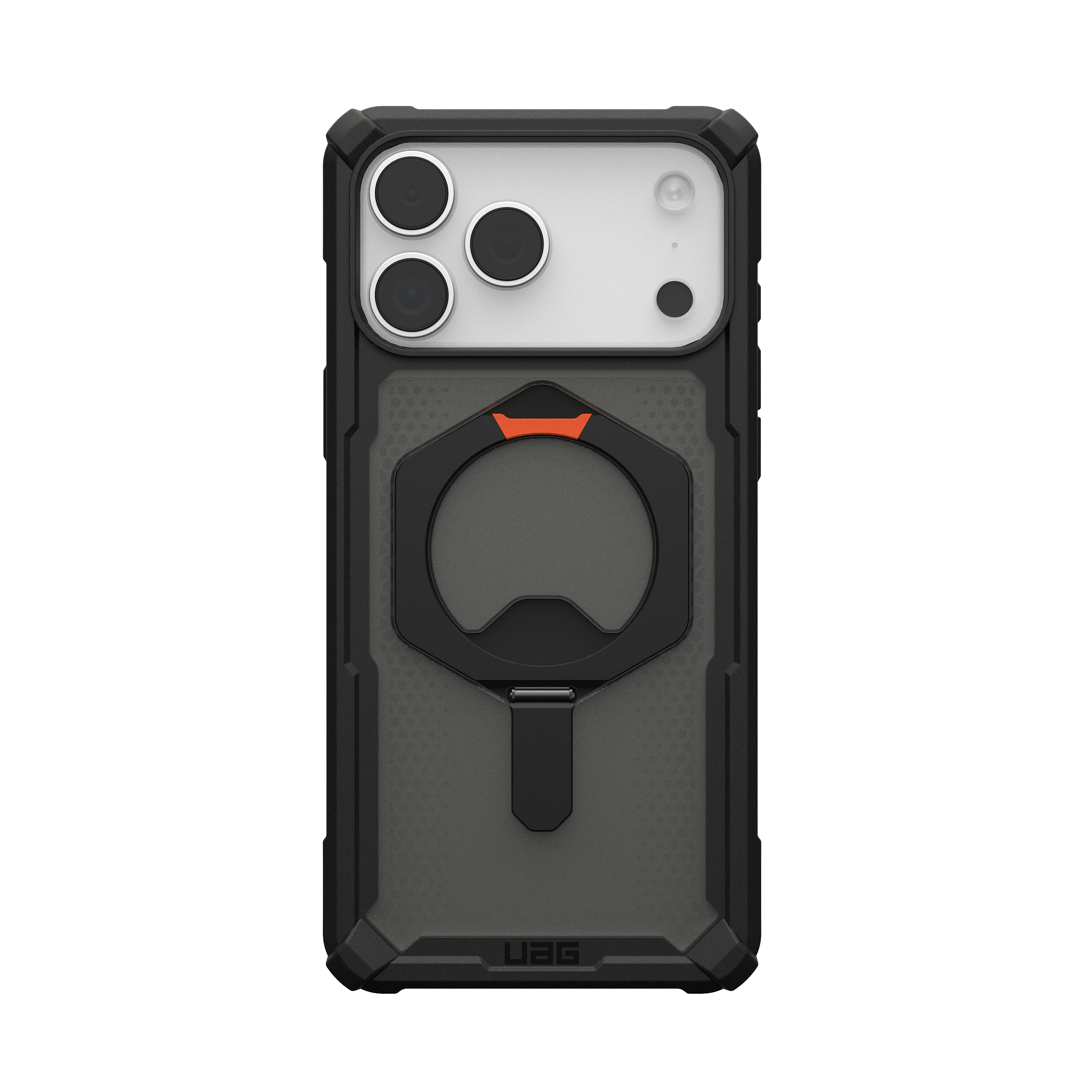 Angle. UAG - Plasma XTE Series case for Apple iPhone 18 Pro Max/iPhone 17 Pro Max Plasma XTE - Black/Orange.