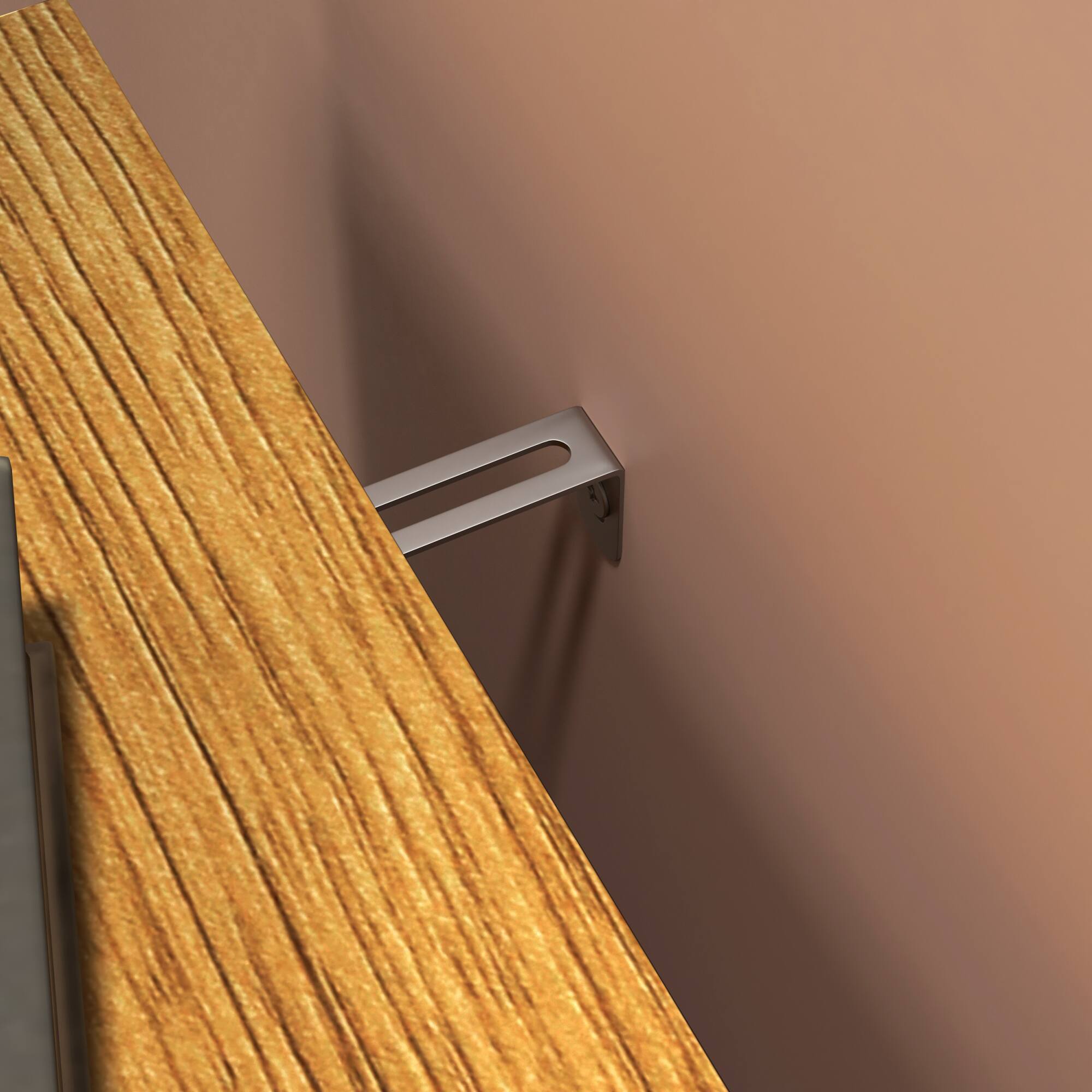 Alt View 5. GOODSILO - 4-Tier Shoe Storage Cabinet with Adjustable Shelves and Spacious Drawer for Entryway and Hallway Organization - Natural.