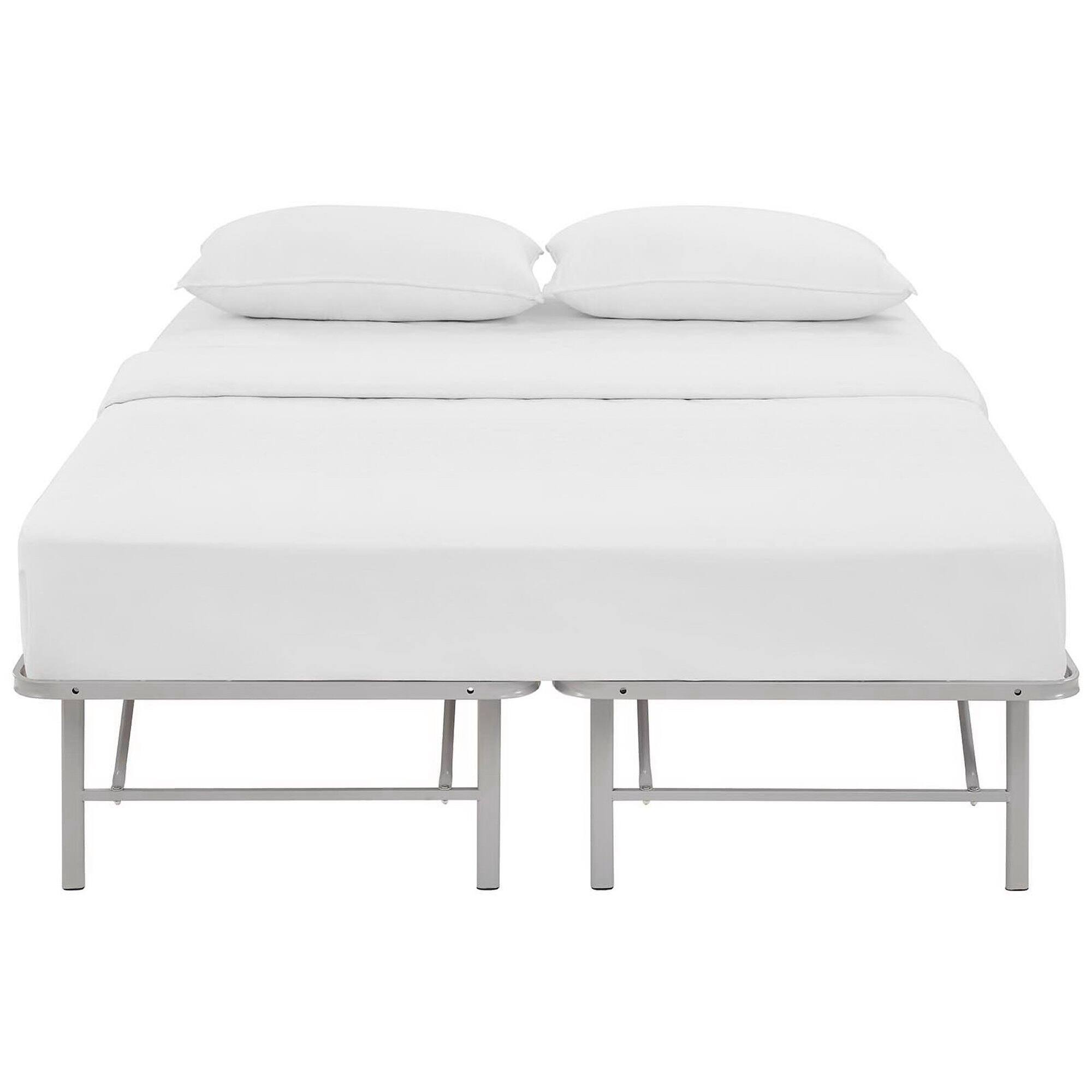 Alt View 3. Modway - Horizon Stainless Steel Queen Bed Frame - Gray.