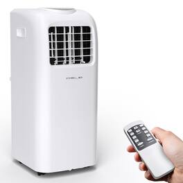 Resenkos - Air Conditioner, Cooler,8000 BTU(Ashrae) Portable Air Conditioner with Remote Control - White
