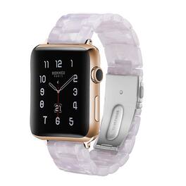 StrapsCo - Marble Stone Bracelet Resin Watch Band Strap For Apple Watch - 44mm/45mm/46mm/49mm - Brown