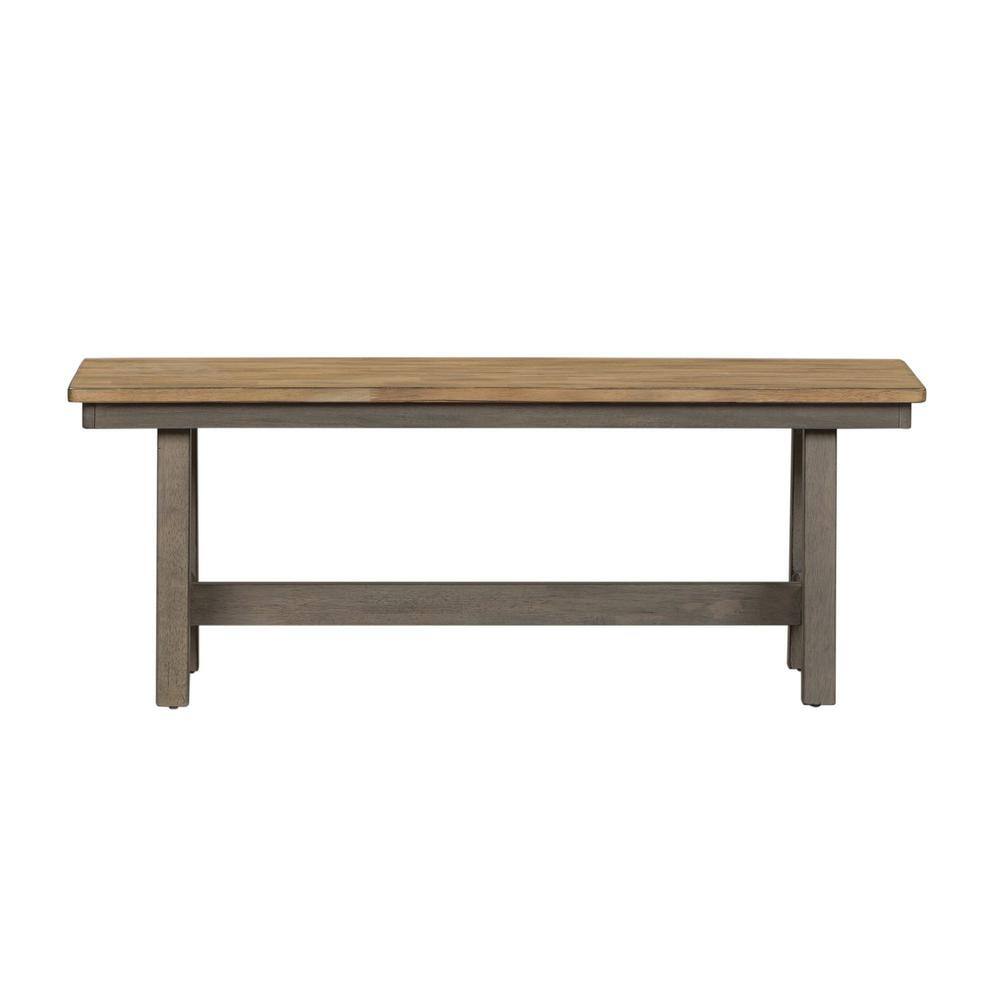 Alt View 1. Liberty Furniture Industries - Lindsey Farm Backless Bench (RTA) in Gray - Gray.