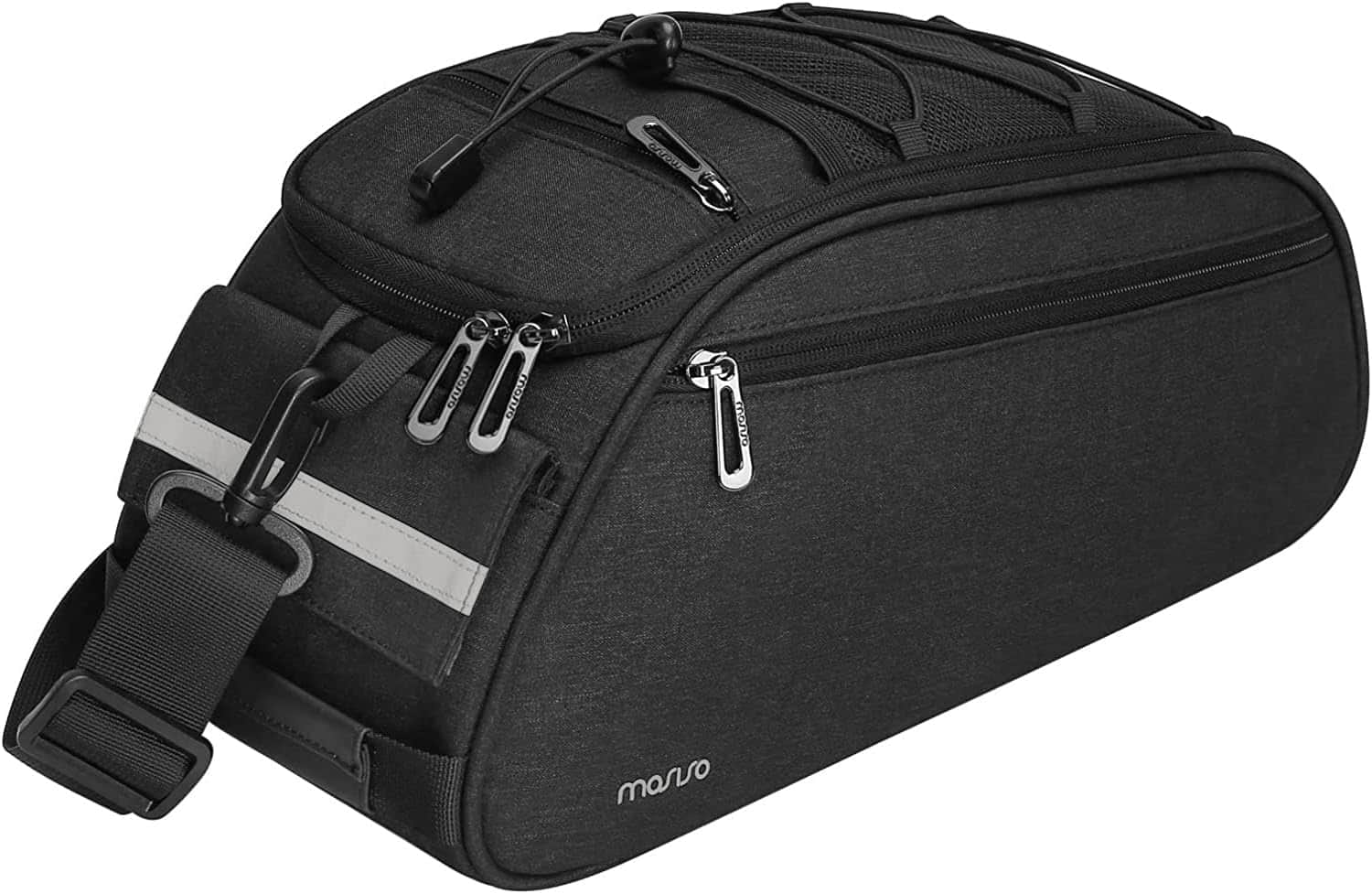 mosiso - Bike Rack Bag Waterproof Bicycle Trunk Pannier Cycling Bike Carrier Backseat Storage Luggage Saddle Shoulder Bag - Black price history on PriceWatchPro