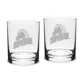 Jardine - Southwest Minnesota State Mustangs 14oz. Two-Piece Classic Double Old-Fashioned Glass Set - Multicolor