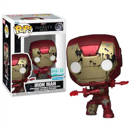 Funko POP! The Infinity Saga 1571
Iron Man
Bobblehead 7" Figure with Swivel Head
Original 9500 PCS/PZS
WARNING: CHOKING HAZARD - Small parts. Not for children under 3 years.
ADVERTENCIA: PELOJO DE ASFIXIA - PELIGRO DE ASFIXIA - DANGER - ATTENTION: -