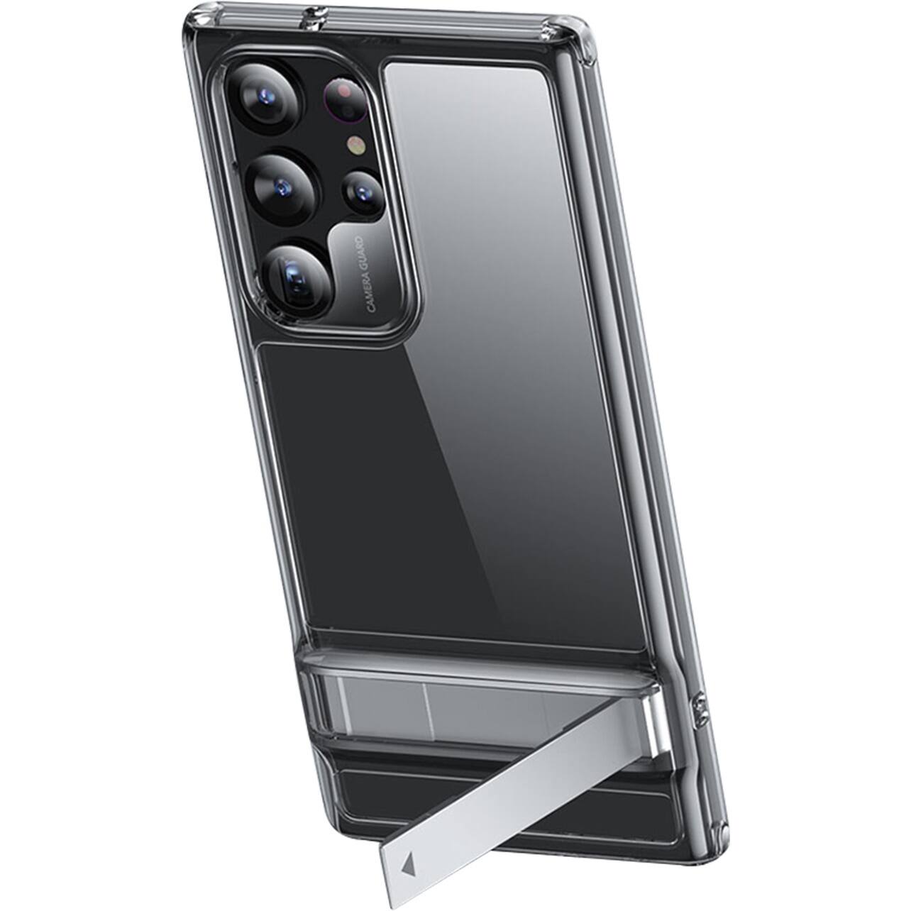 Alt View 15. SaharaCase - AirShield Boost Kickstand Series Case for Samsung Galaxy S23 Ultra - Clear.