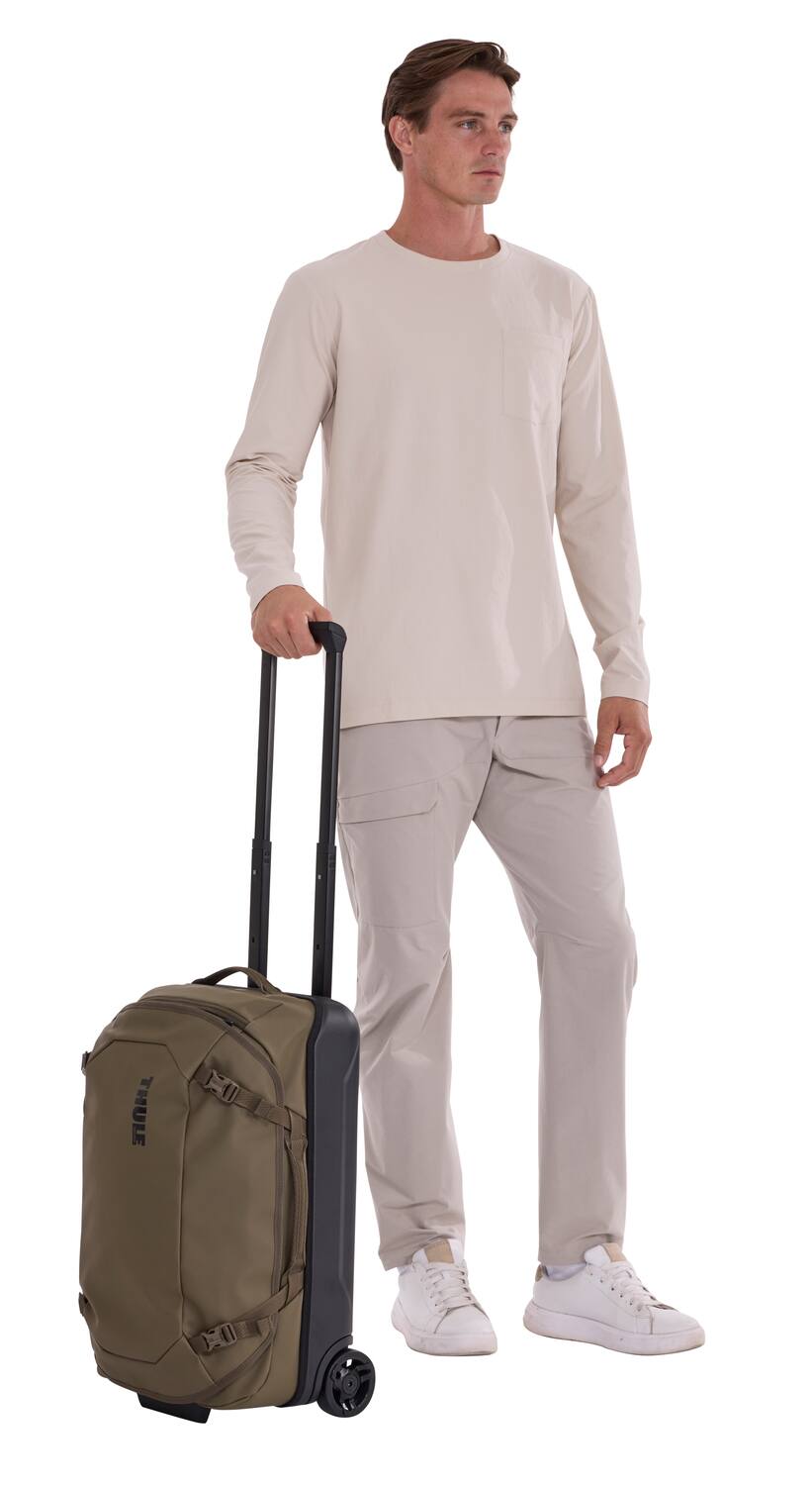 Alt View 5. Thule - Chasm 22" Carry-On Spinner – Lightweight Hard-Shell Travel Case - Deep Khaki.