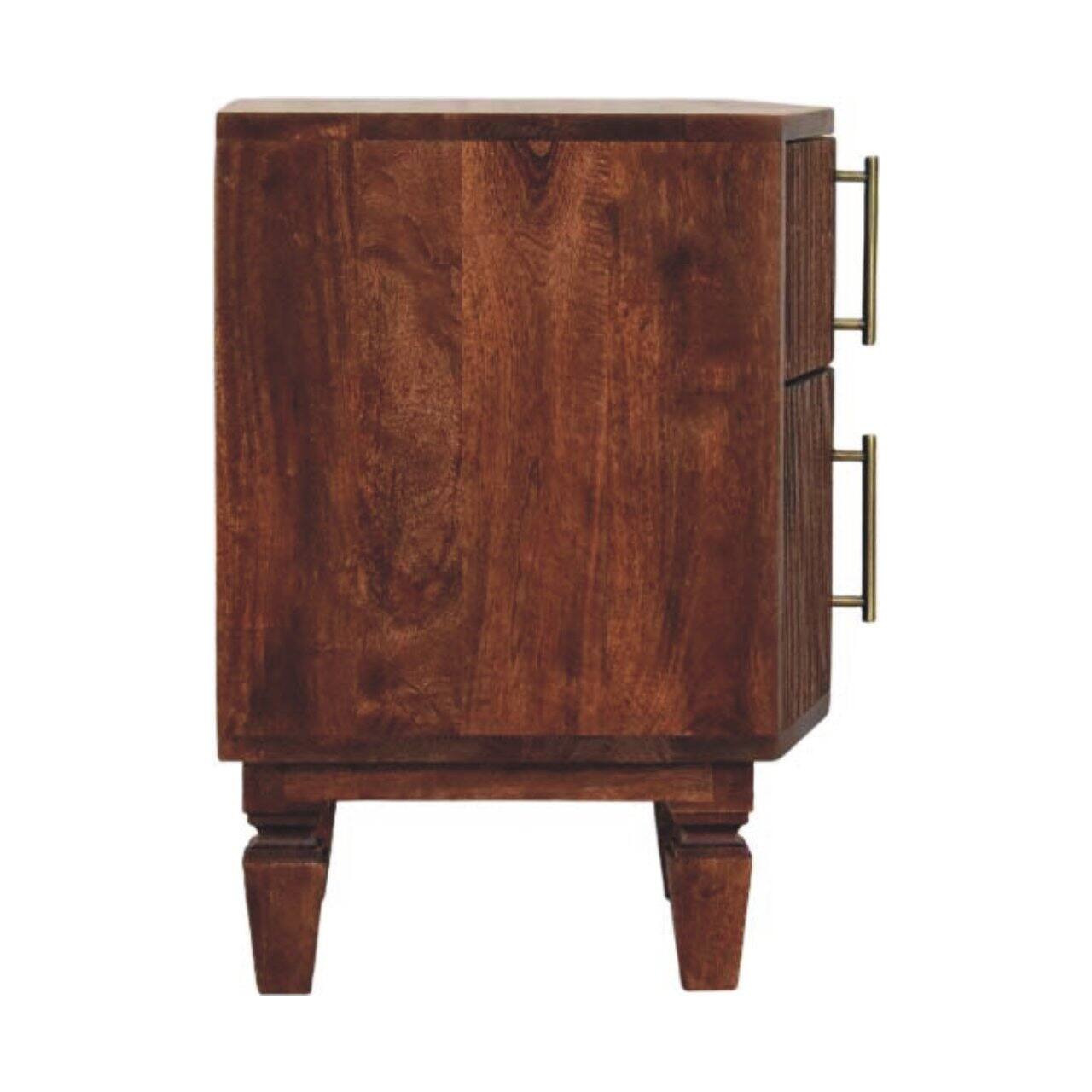 Alt View 7. Artisan Furniture - Artisan Furniture Solid Wood Harper Nightstand - Brown.
