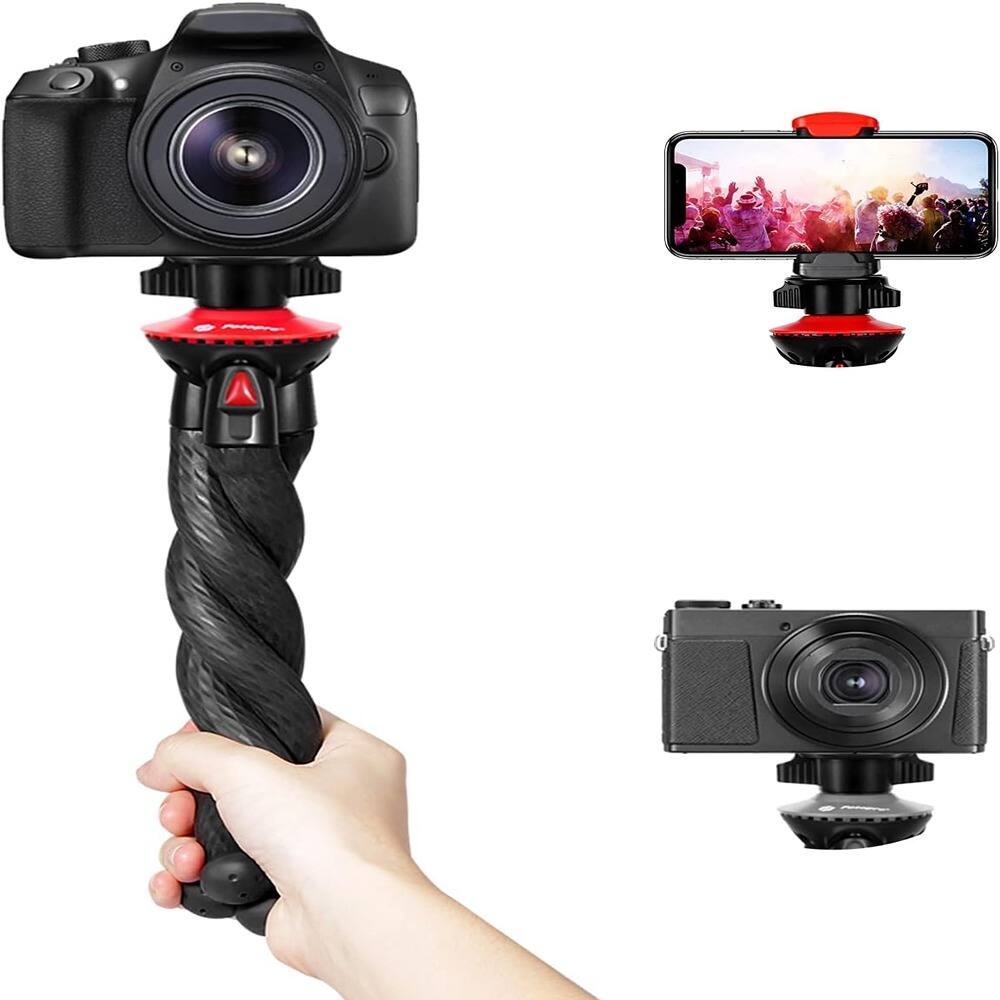 Schertz - Flexible Mini Tripod for Phone & Camera – Bendable Stand for iPhone, Vlogging & Travel Video