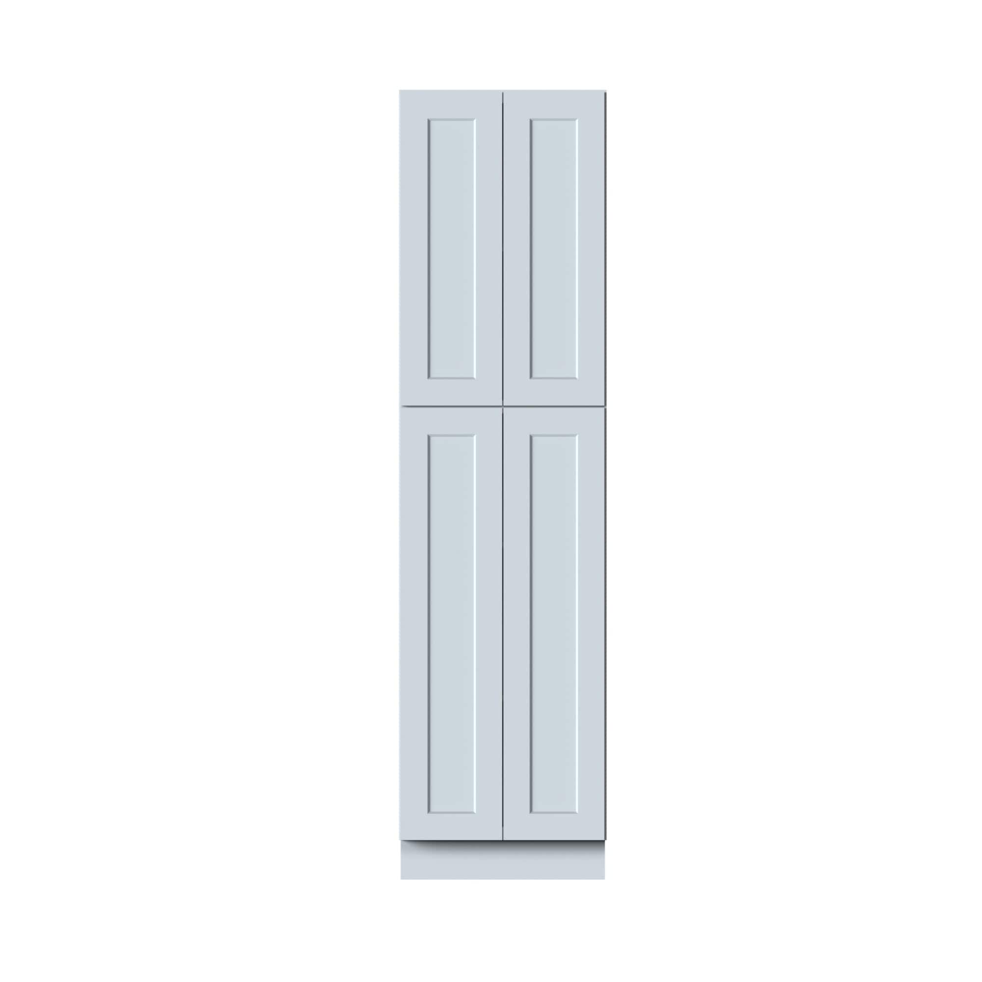 Boyel Living - Pantry Cabinets 90.Wx27in.H Ready to Assemble Kitchen Cabinets 4Doors HDF Door - DOVE GRAY