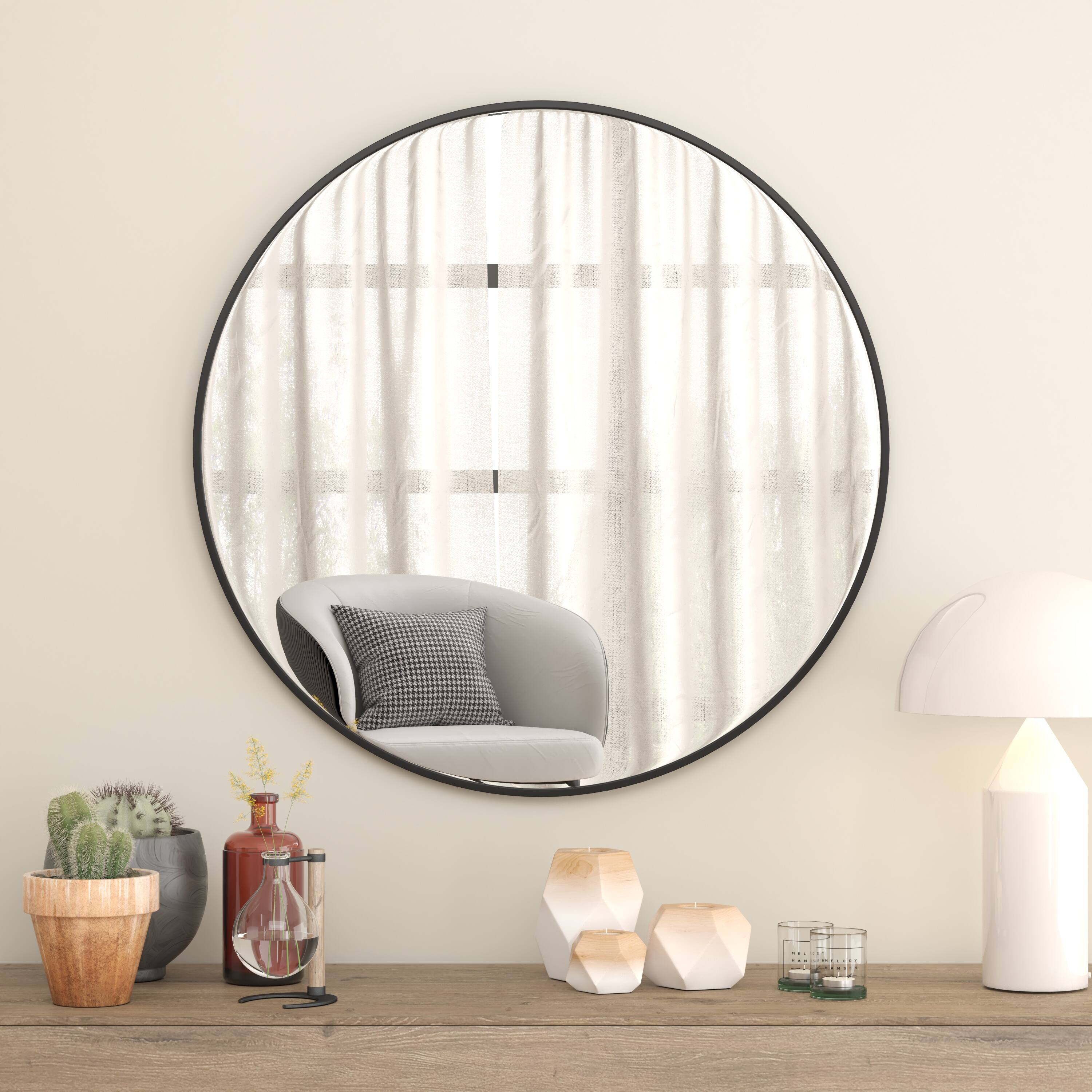 36-Inch Round Wall Mounted Mirrors