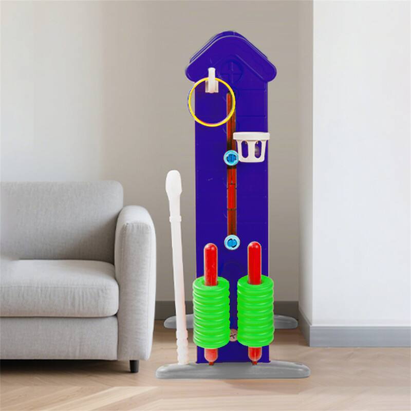 Alt View 4. HTUTWOO - 4-to-Score Giant Game Set - Jumbo Connect 4, Basketball Hoop, Golf Games, Ring Toss with Mesh Bag, Height Adjustable.