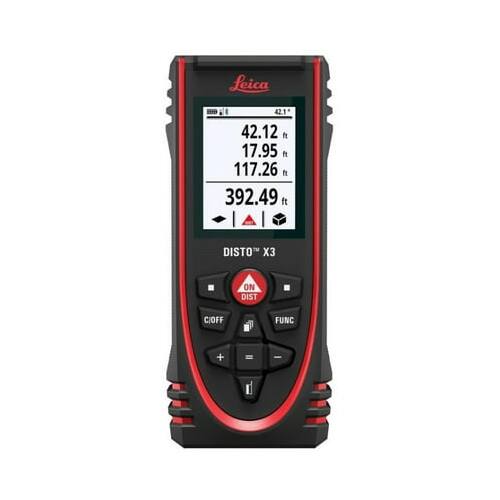 Leica DISTO X3

42.12 ft  
17.95 ft  
117.26 ft  
392.49 ft

DISTO C/OFF FUNC + -