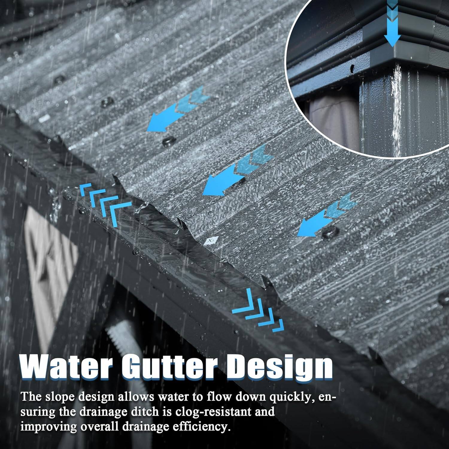 Water Gutter Design

The slope design allows water to flow down quickly, ensuring the drainage ditch is clog-resistant and improving overall drainage efficiency.