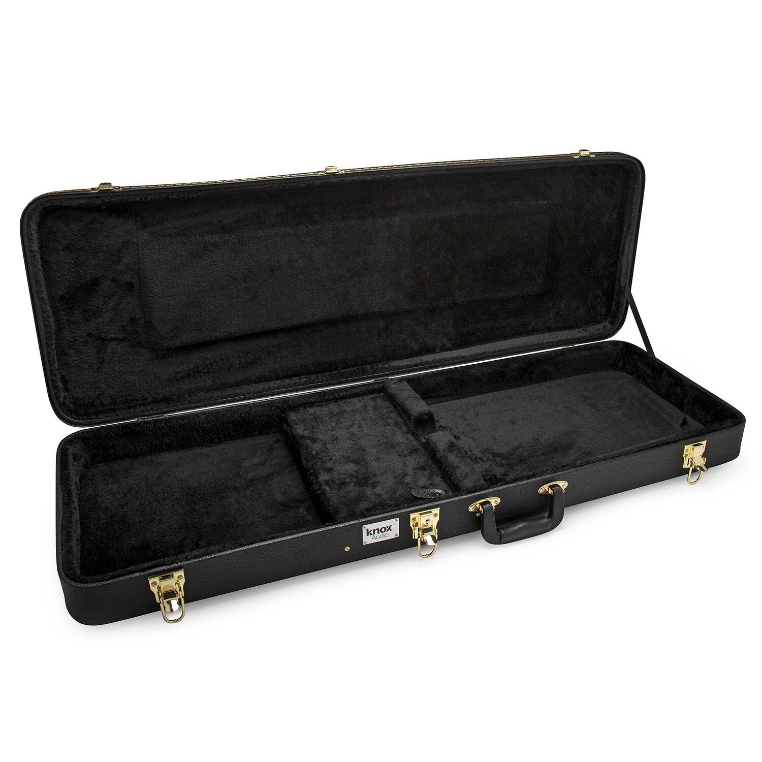 Left. Knox - Knox Gear Electric Guitar Hard Shell Protective Carrying Case.