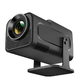 Cluzine - Black Portable Smart Multimedia Projector, 300ANSI, 130" Display, Android 11, Wi-Fi 6, BT 5.0