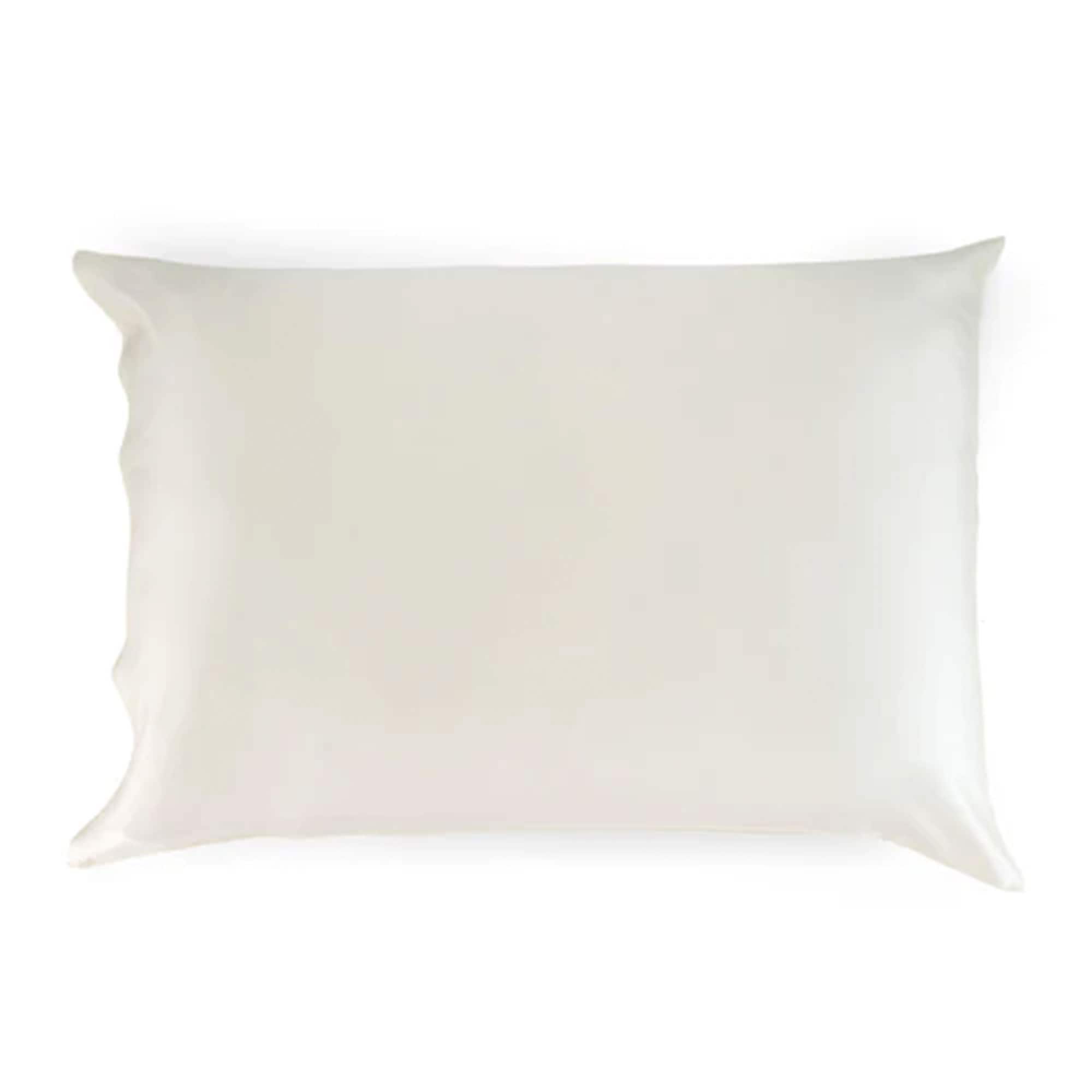 Photos - Bed Linen Flama Sleepgram - Regular King Size Breathable Cooling Grade 6A Silk Pillowcase, White - Ivory SPC02B1-WHT 