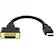 Front. Rocstor - 8IN HDMI TO DVI-D ADAPTER M/F GOLD PLATED CONNECTORS BLACK - Black.