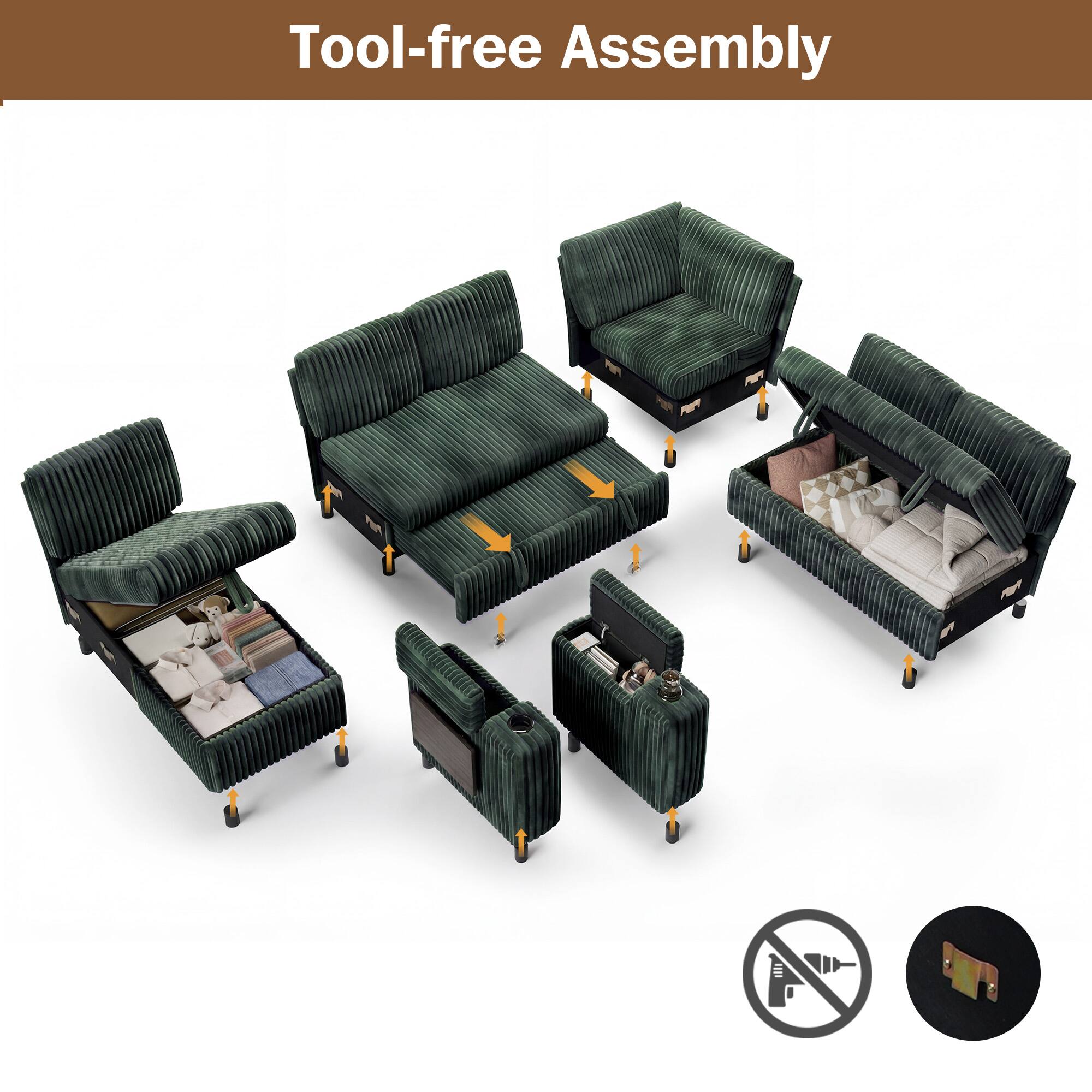 Tool-free Assembly