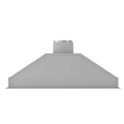 Front. ZLINE - 46" Externally Vented Range Hood - Brushed Stainless Steel.