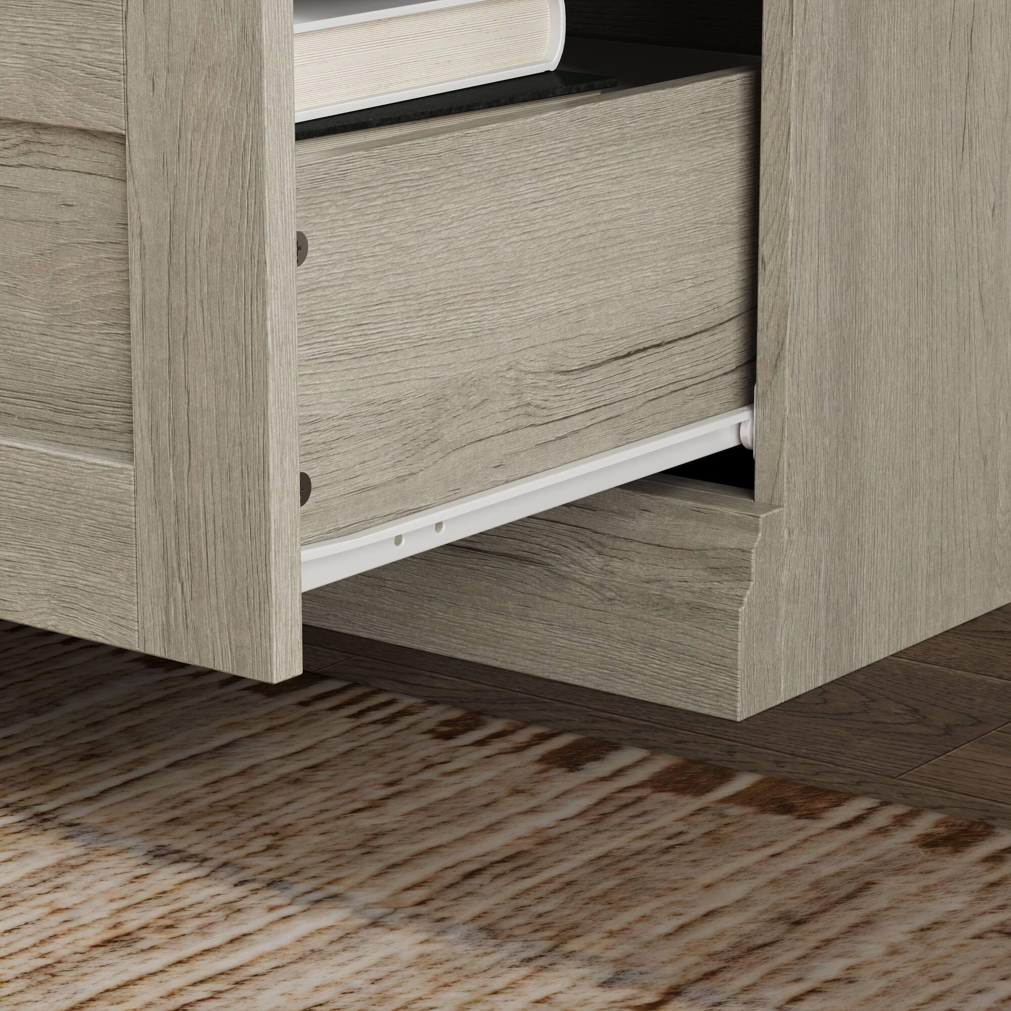 Alt View 7. Famapy - Multi-Functional Silent Storage Cabinet – Kitchen, Bathroom & Bookshelf Organizer with Soft-Close Drawers - Off-White.