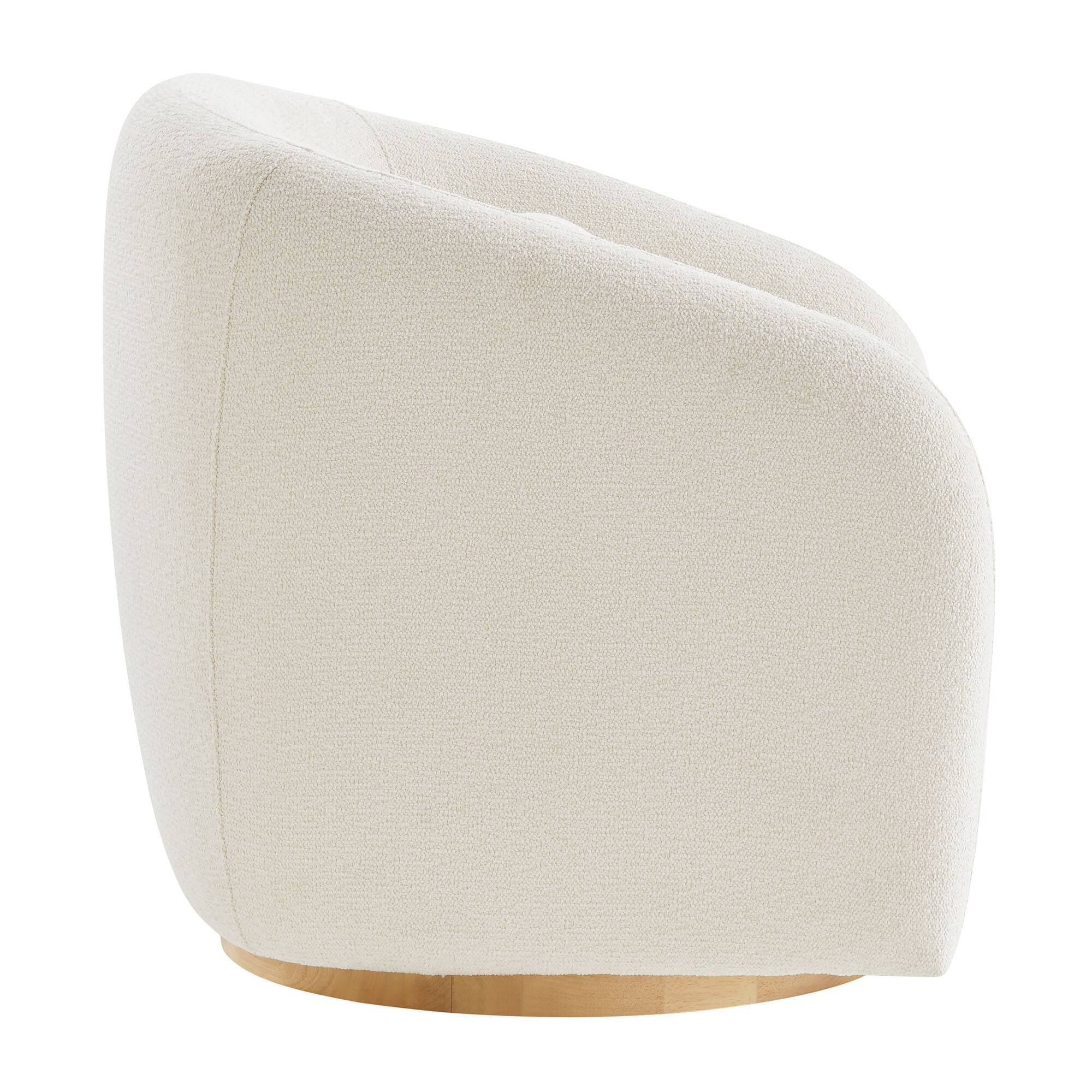 Alt View 3. Modway - Holland Swivel Armchair by Modway - Cream.