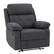 Angle. CorLiving - Oren Manual Recliner - Dark Grey.