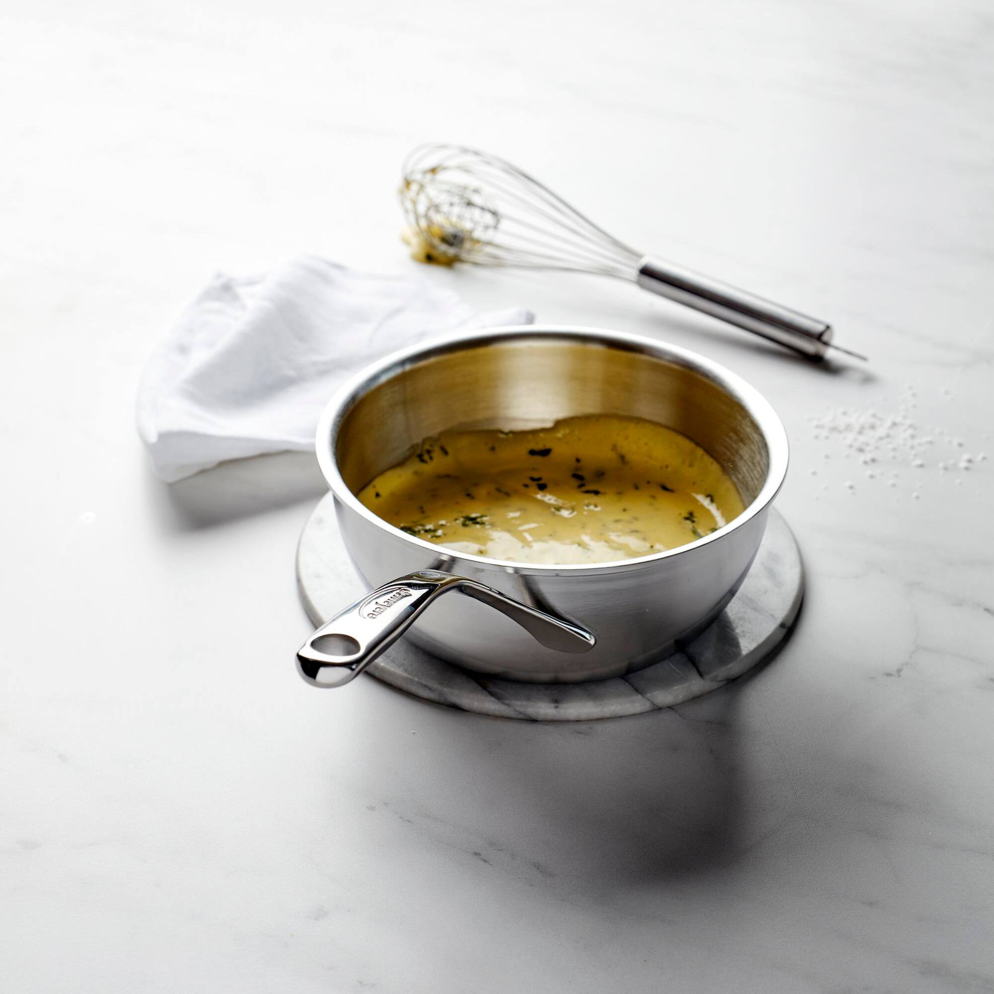 Alt View 3. Demeyere - Demeyere Atlantis Proline 7 2.1-qt Stainless Steel Saucier - Stainless Steel.