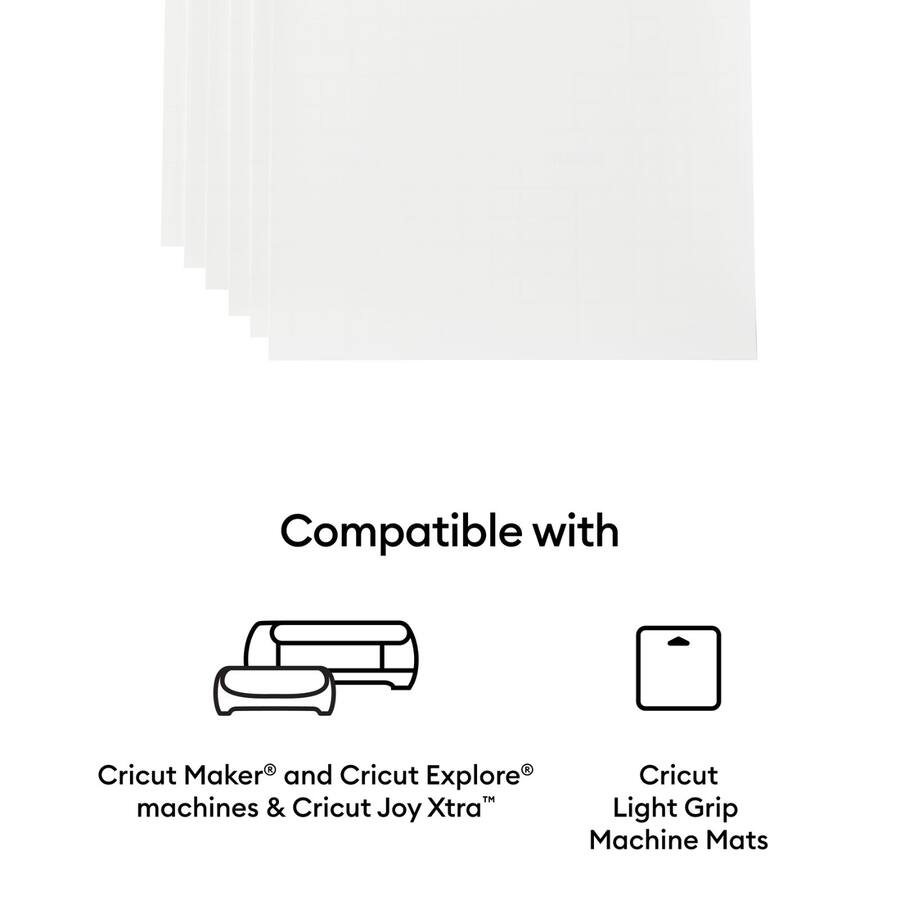 Cricut Printable Vinyl Sheets 8.5 x 11 in, 40 Count, Transparent