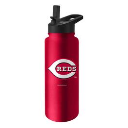 Logo Brands - Cincinnati Reds 34oz. Quencher Bottle - Multicolor