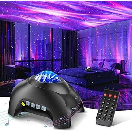 Front. ACJPR - Galaxy Light Aurora Projector with 33 Effects, LED Star and Nebula Lamp, Remote, White Noise, Bluetooth Speaker.
