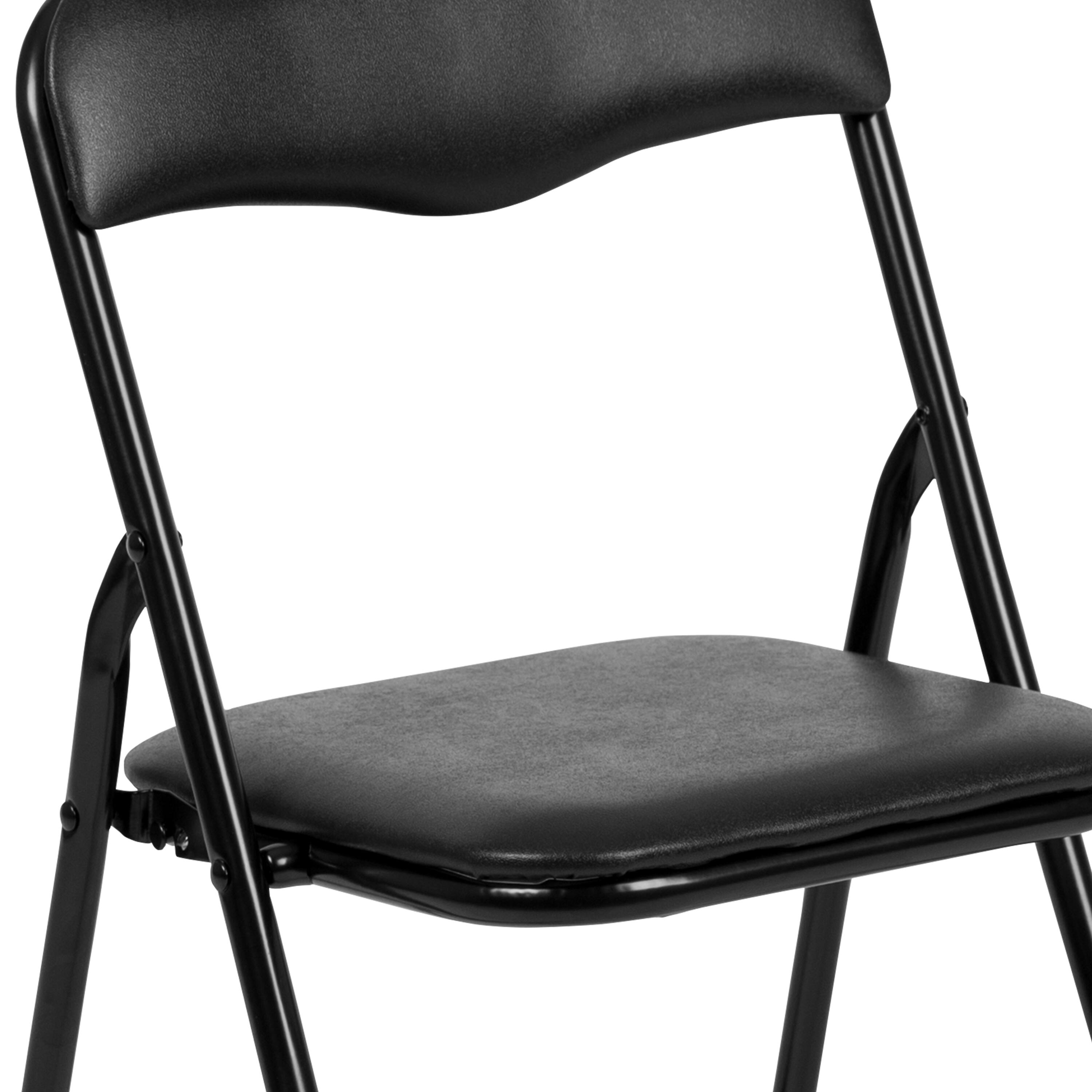 Alt View 9. Emma + Oliver - Kids 3 Piece Folding Table and Chair Set - Kids Activity Table Set - Black.