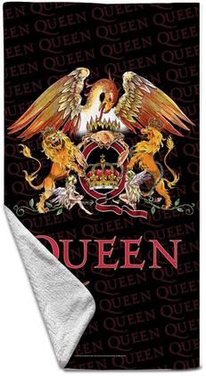 PopMarket - Queen - Rocksax - Queen - Crest - Beach Towel (32 in x 63 in) - Multicolor