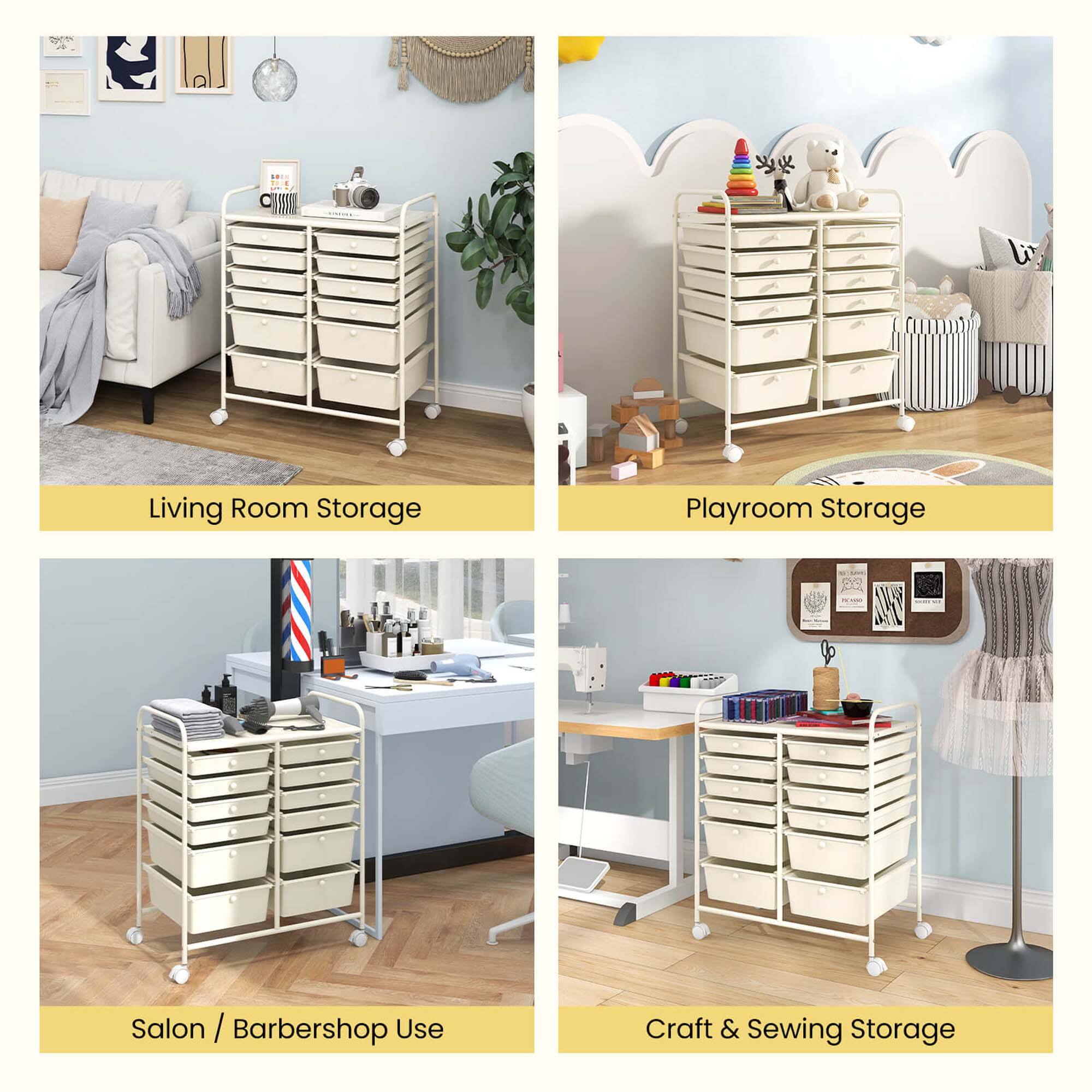 Living Room Storage, Playroom Storage, Salon / Barbershop Use, Craft & Sewing Storage