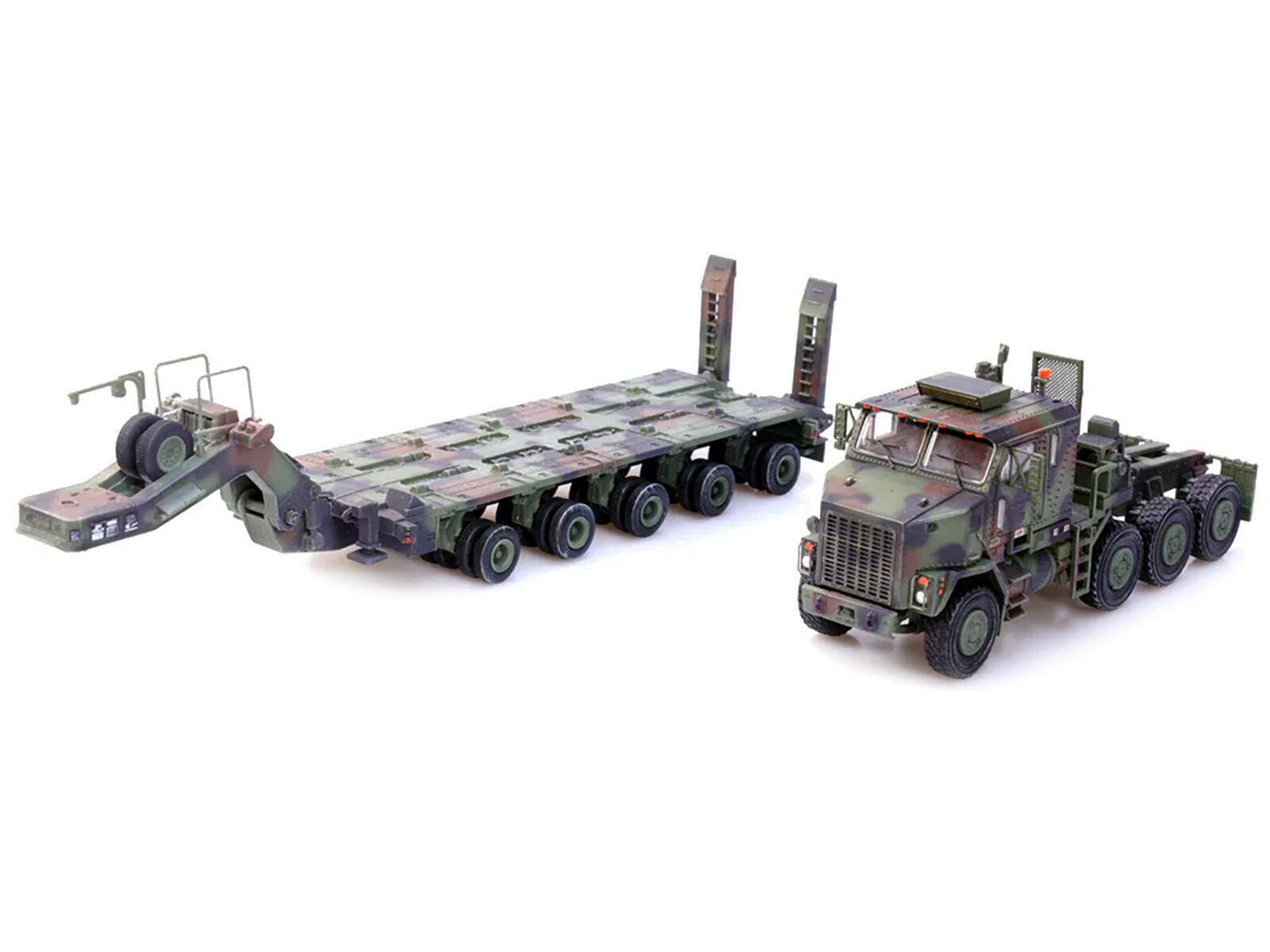 Alt View 2. Panzerkampf - M1070 Heavy Equipment Transporter Army Camouflage "Armor Premium" Series 1/72 Diecast Model by Panzerkampf.